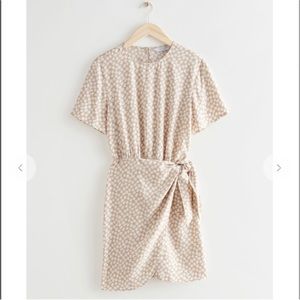 & Other Stories Knot Detail Mini Dress size 4 NWOT